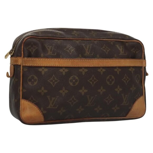 LOUIS VUITTON Monogram Compiegne 28 Clutch Bag - Picture 1 of 16